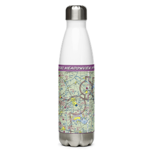 Meadowview Airport (US-0053) VFR Sectional Water Bottle