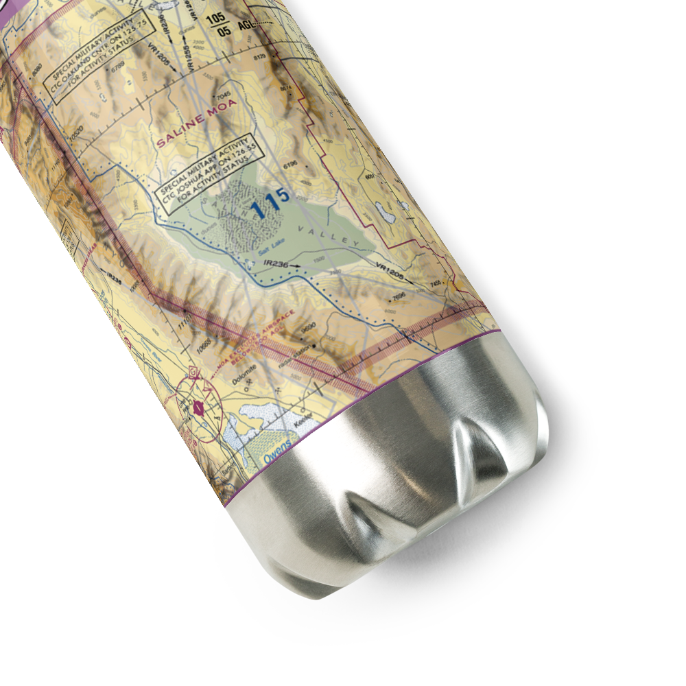 Chicken Strip (US-0059) VFR Sectional Water Bottle 