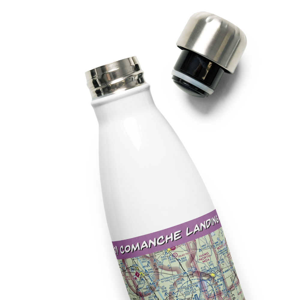 Comanche Landing Airport (US-0060) VFR Sectional Water Bottle 