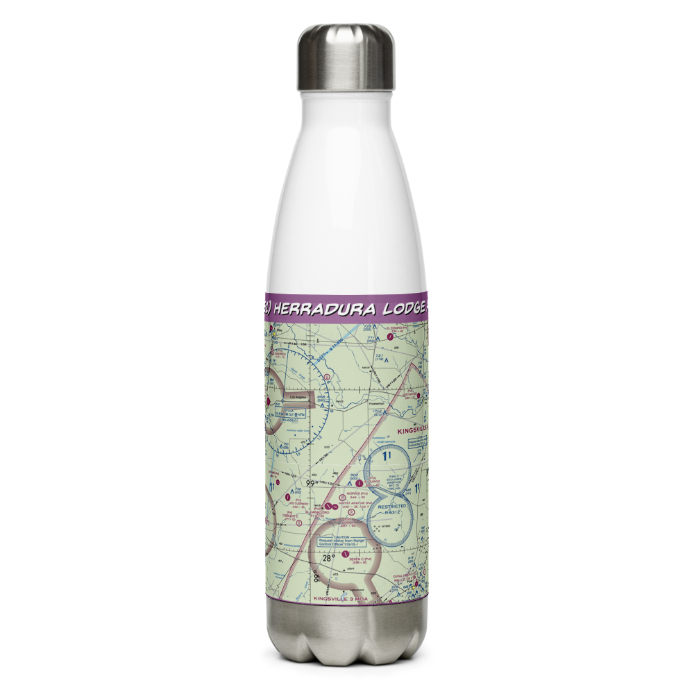 Herradura Lodge Airport (US-0061) VFR Sectional Water Bottle 