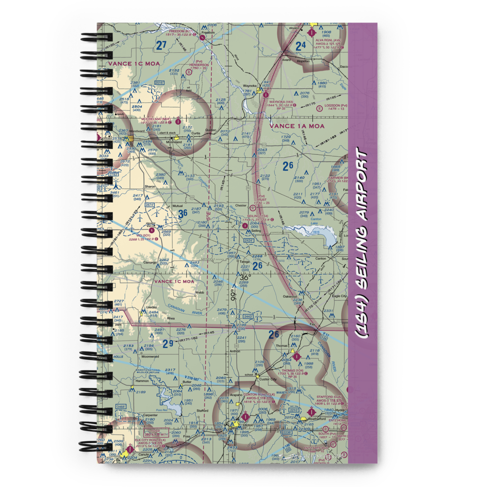 Seiling Airport (1S4) VFR Sectional Notebook 