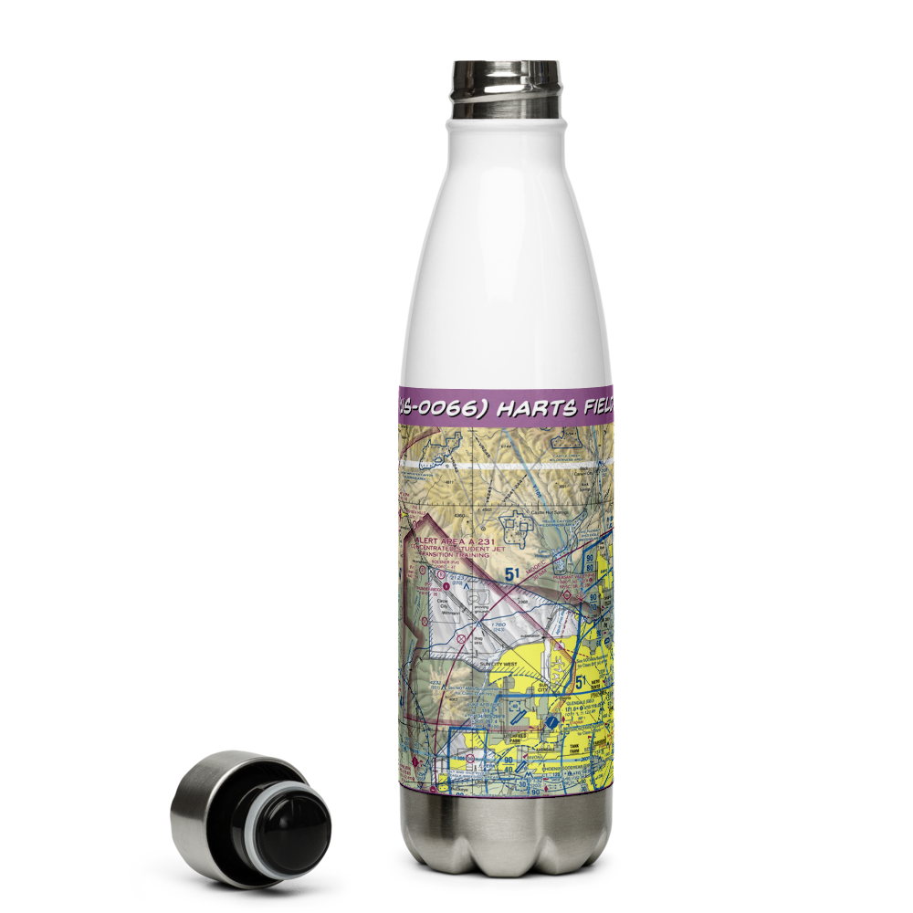 Harts Field (US-0066) VFR Sectional Water Bottle 