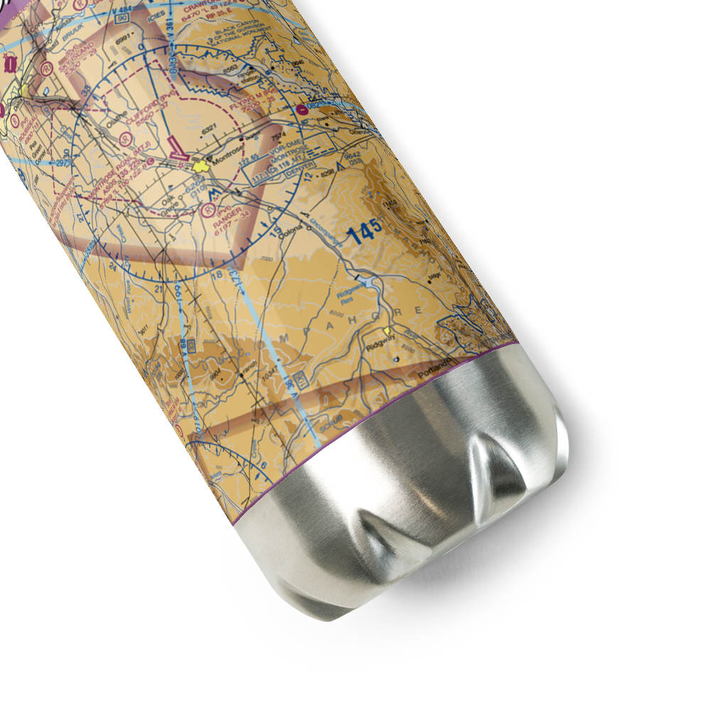 Happy Canyon Aero Ranch Airport (US-0072) VFR Sectional Water Bottle 