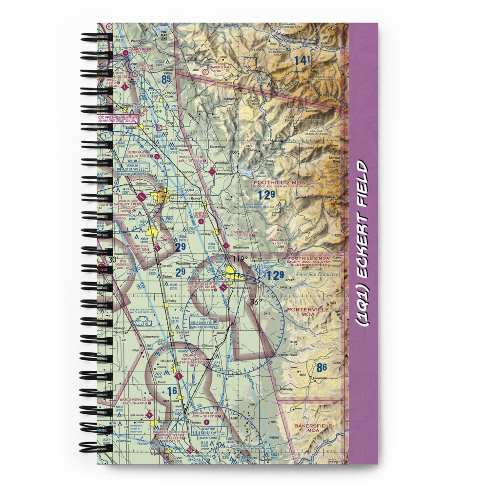 Eckert Field (1Q1) VFR Sectional Notebook 