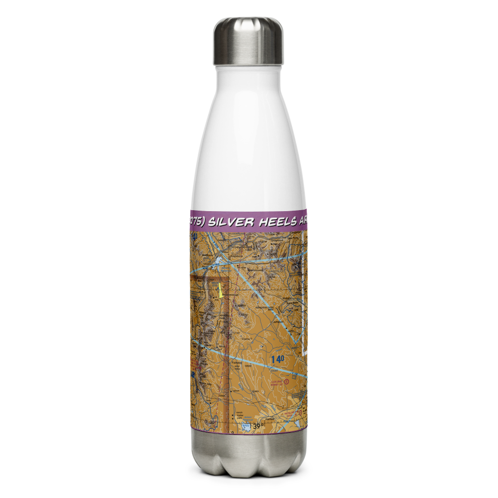 Silver Heels Airport (US-0075) VFR Sectional Water Bottle 