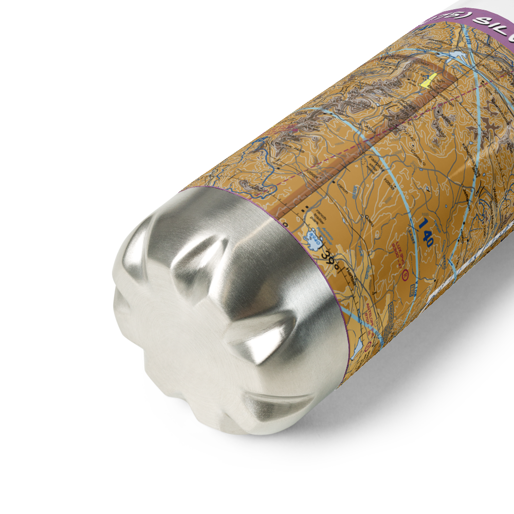 Silver Heels Airport (US-0075) VFR Sectional Water Bottle 
