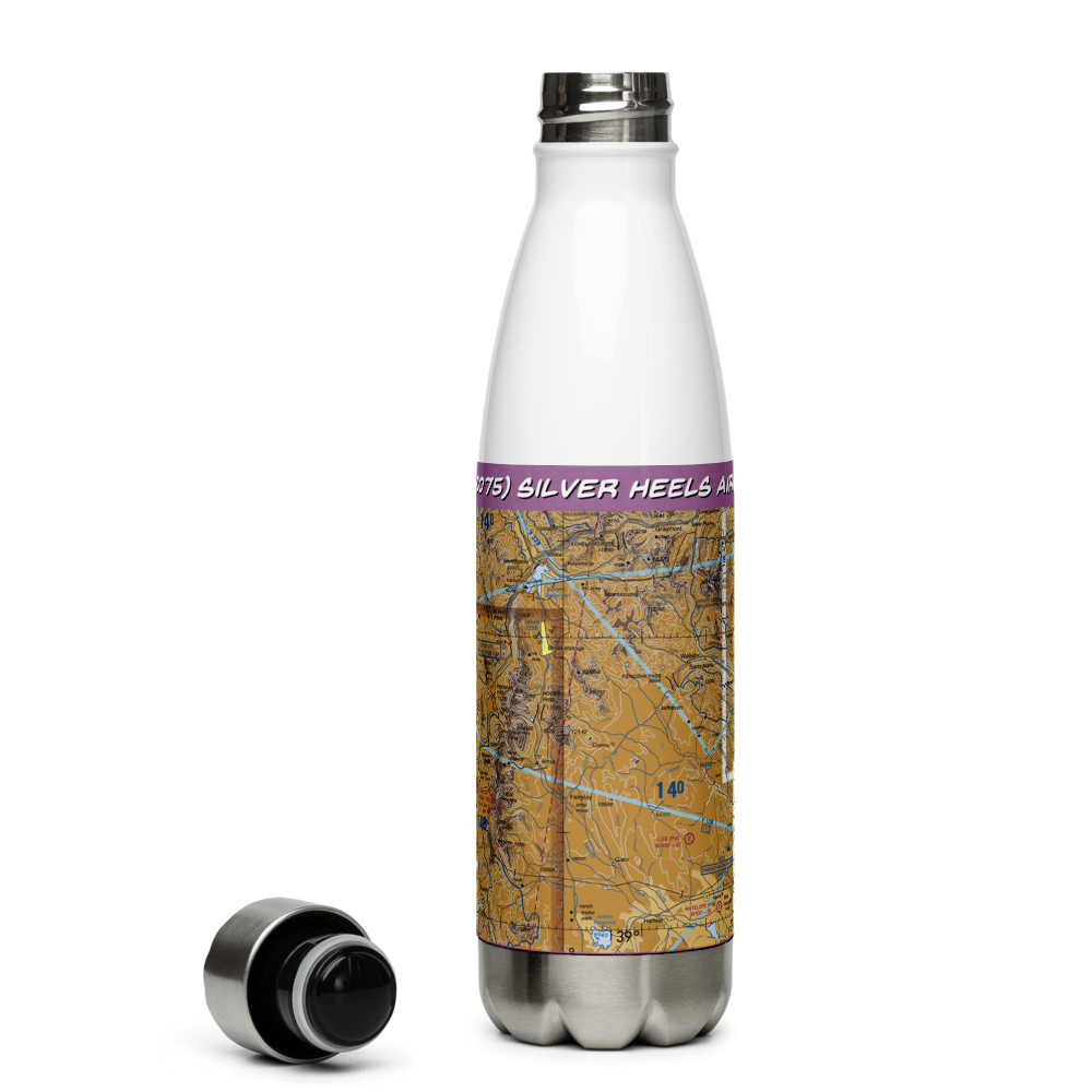 Silver Heels Airport (US-0075) VFR Sectional Water Bottle 