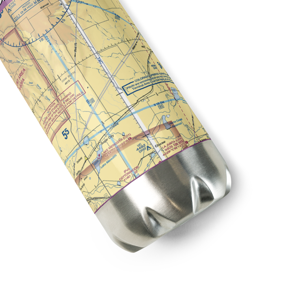 Sand Arroya Airport (US-0077) VFR Sectional Water Bottle 