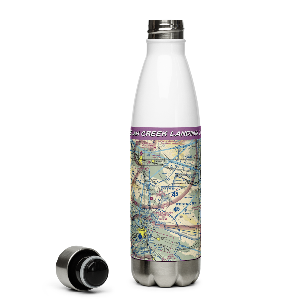 Selah Creek Landing Zone Airport (US-0087) VFR Sectional Water Bottle 