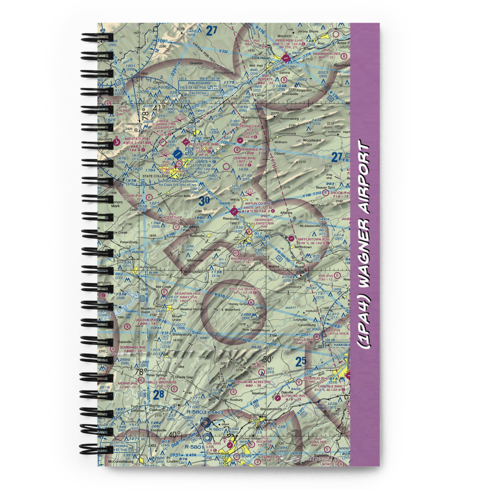 Wagner Airport (1PA4) VFR Sectional Notebook 