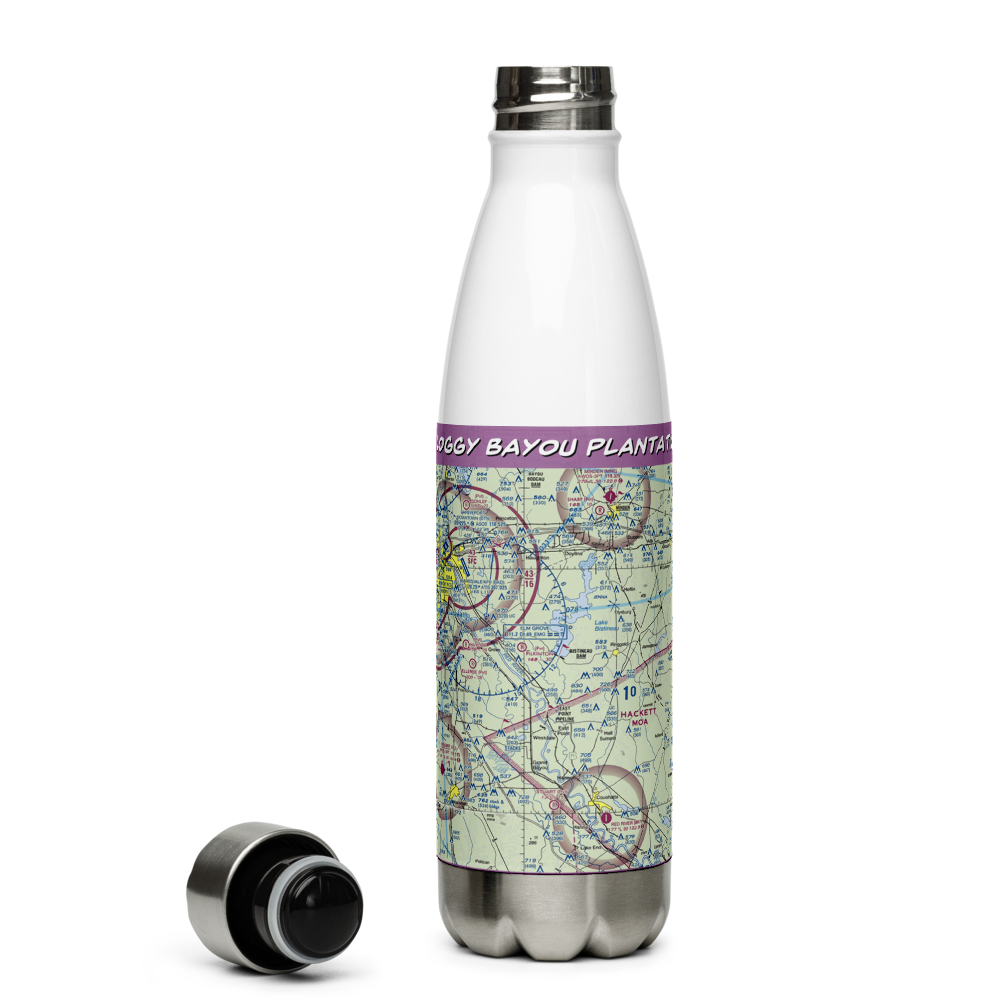Loggy Bayou Plantation Airport (US-0100) VFR Sectional Water Bottle 