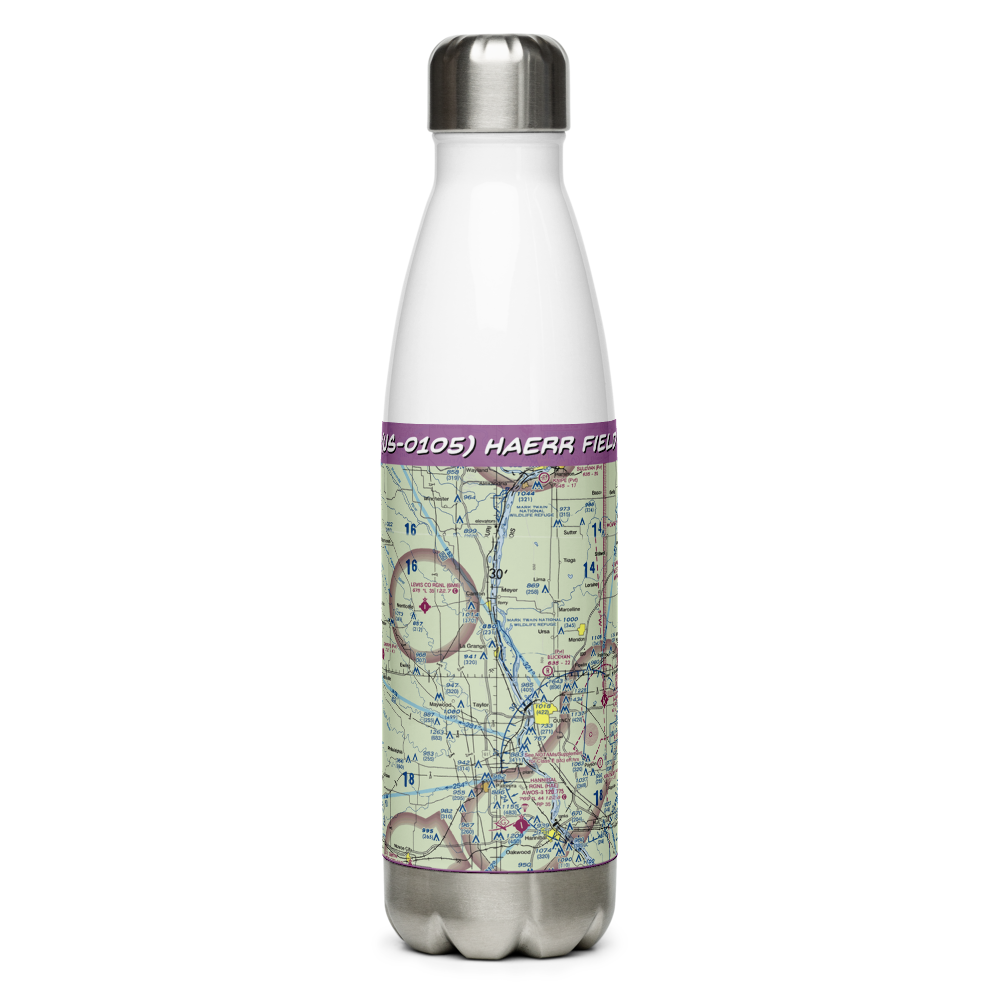 Haerr Field (US-0105) VFR Sectional Water Bottle 