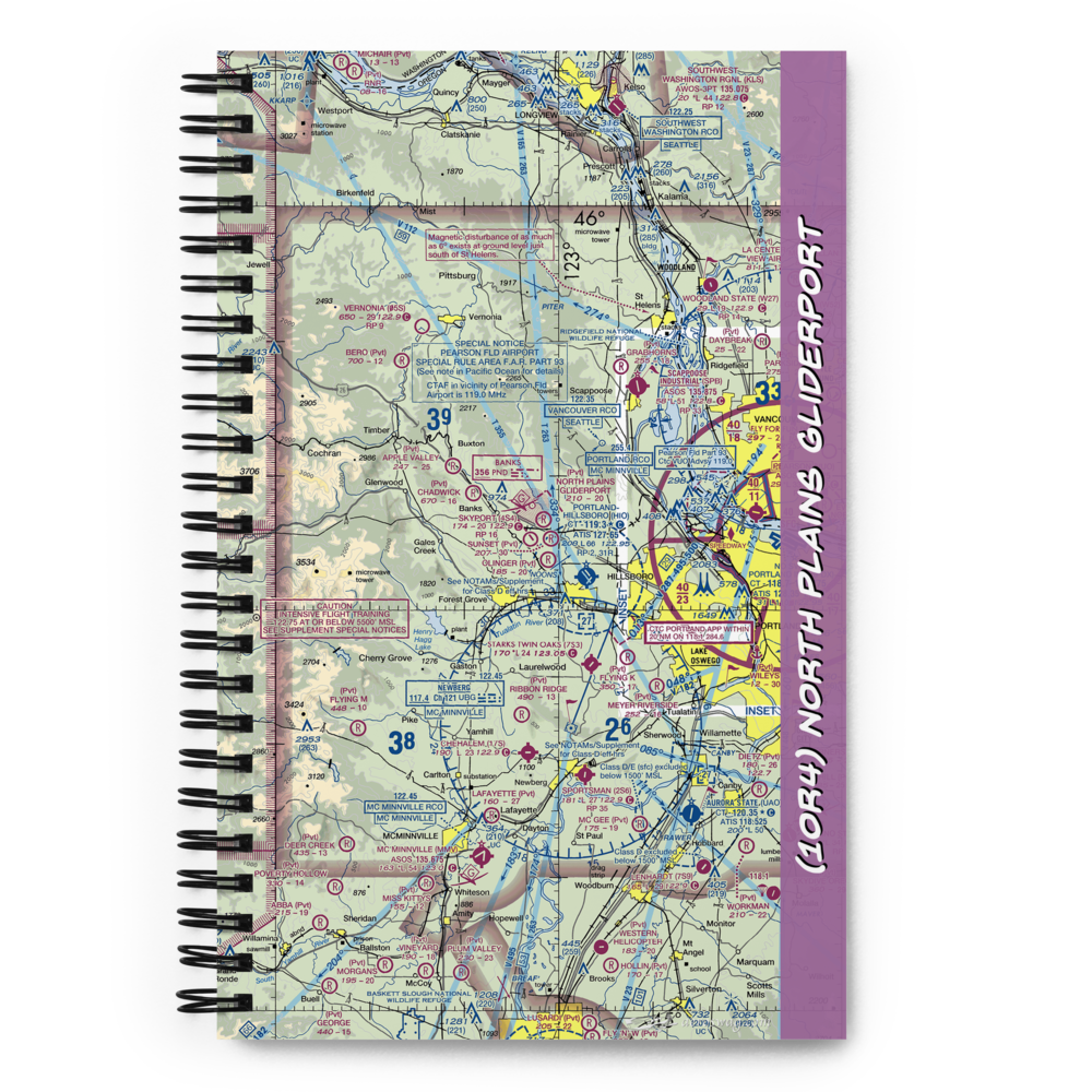 North Plains Gliderport (1OR4) VFR Sectional Notebook 