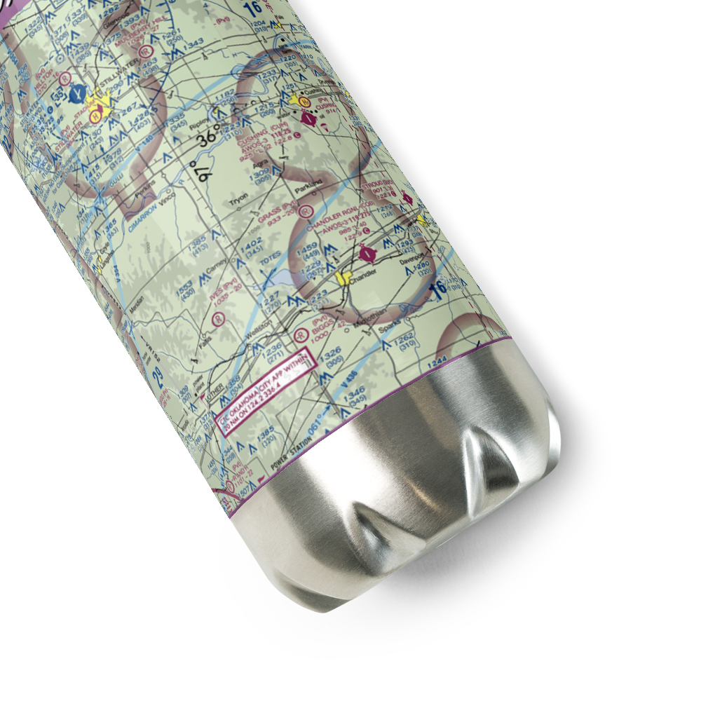 Melton Airport (US-0116) VFR Sectional Water Bottle 