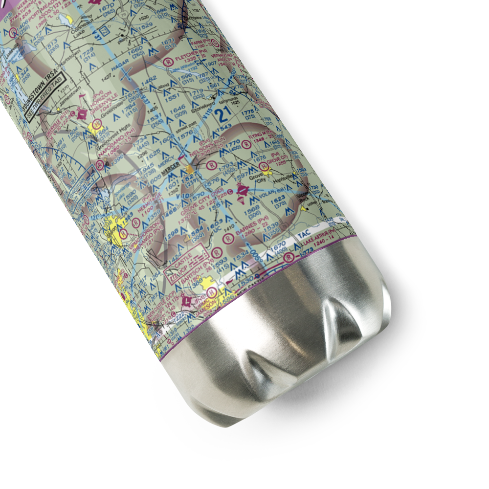 Big Bend Airport (US-0120) VFR Sectional Water Bottle 