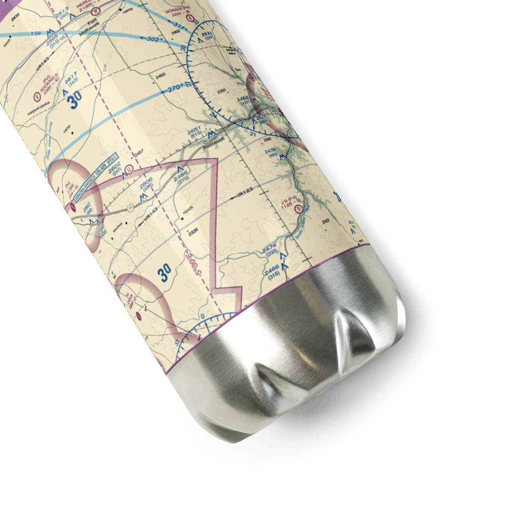 F-6 Ranch Air Field (US-0137) VFR Sectional Water Bottle 