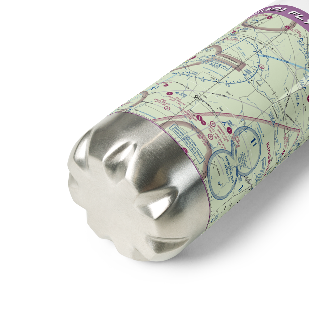 Flying Hare Airport (US-0139) VFR Sectional Water Bottle 