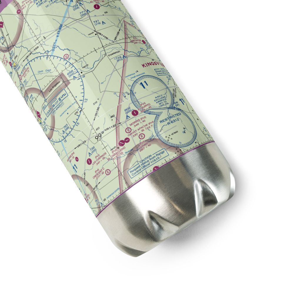 Flying Hare Airport (US-0139) VFR Sectional Water Bottle 