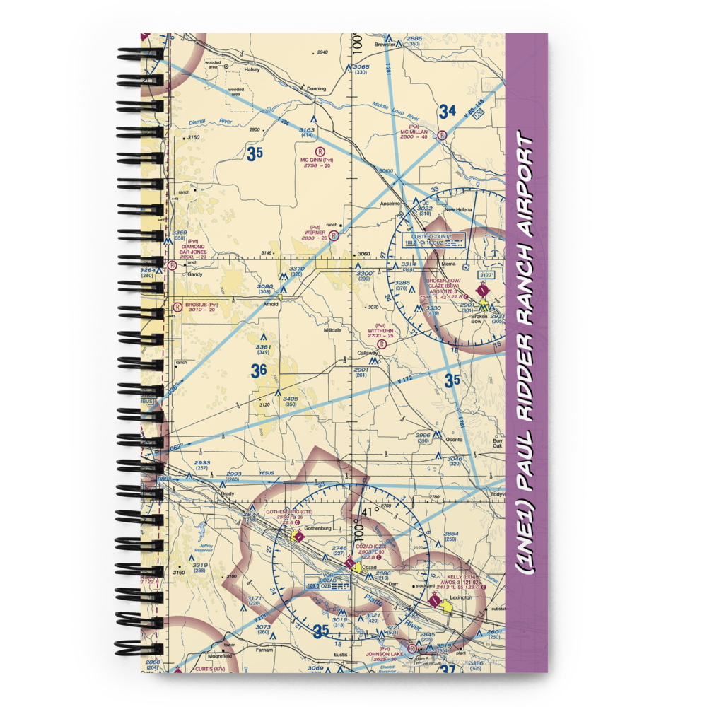 Paul Ridder Ranch Airport (1NE1) VFR Sectional Notebook 