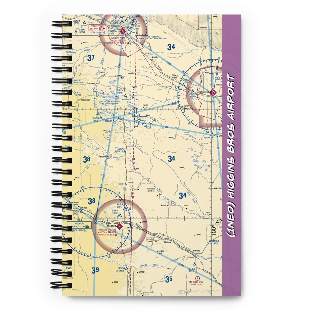 Higgins Bros Airport (1NE0) VFR Sectional Notebook 