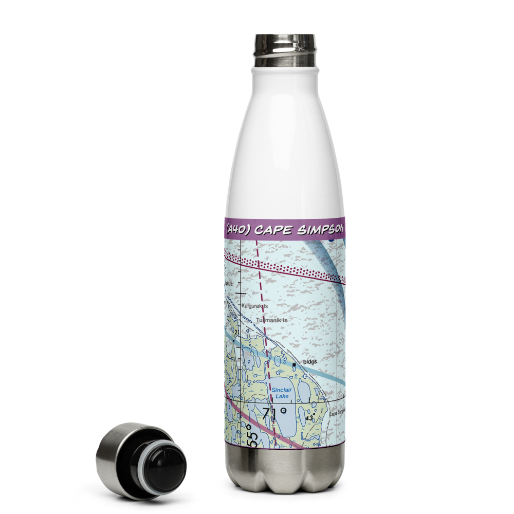 Cape Simpson (A40) VFR Sectional Water Bottle 