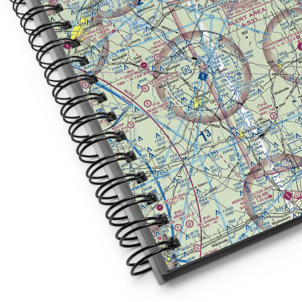 Delk's Airport (1NC0) VFR Sectional Notebook 