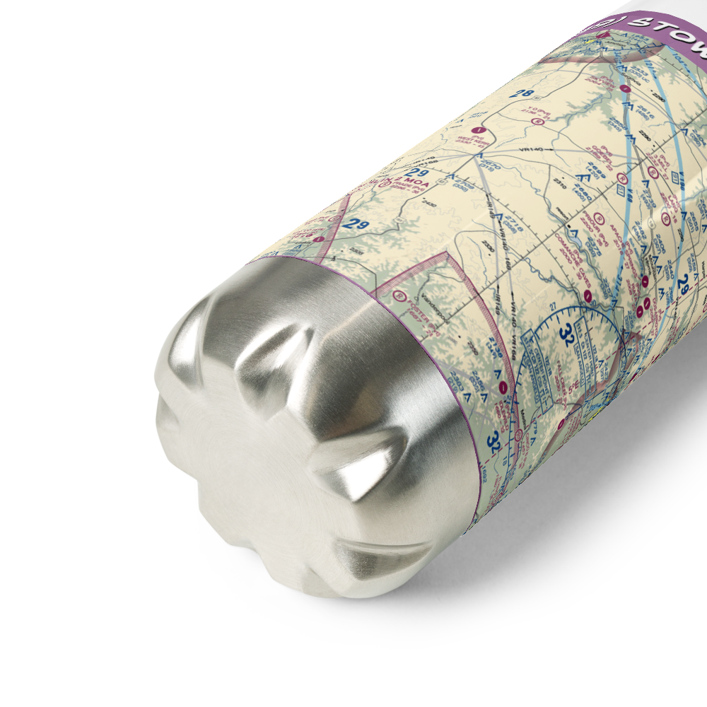 Stowers Ranch Airport (US-0239) VFR Sectional Water Bottle 