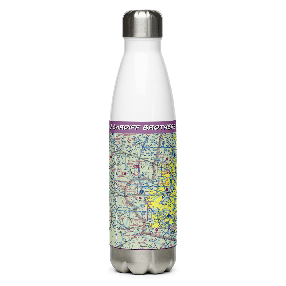 Cardiff Brothers Airport (US-0240) VFR Sectional Water Bottle 