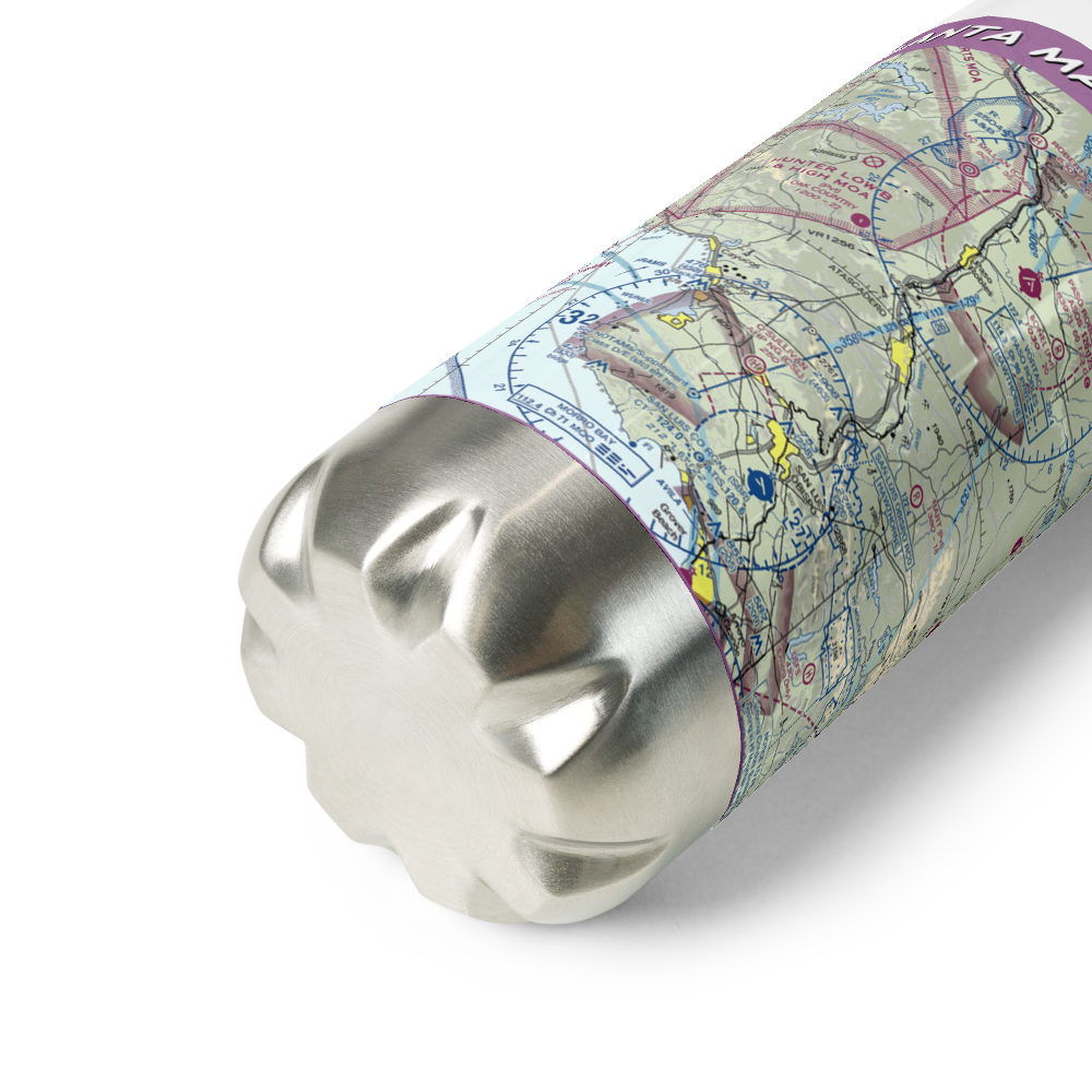 Santa Margarita Ranch Airport (US-0248) VFR Sectional Water Bottle 