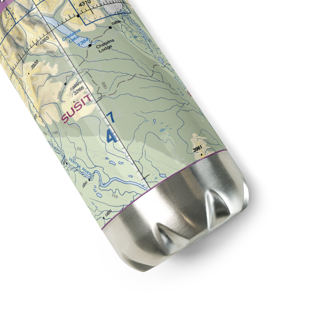 Collensville/twincreek (US-0253) VFR Sectional Water Bottle 