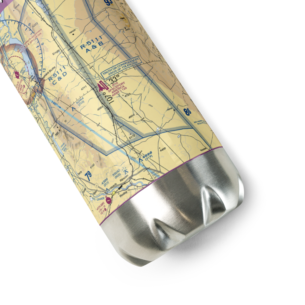 Spaceport America (90NM) VFR Sectional Water Bottle 