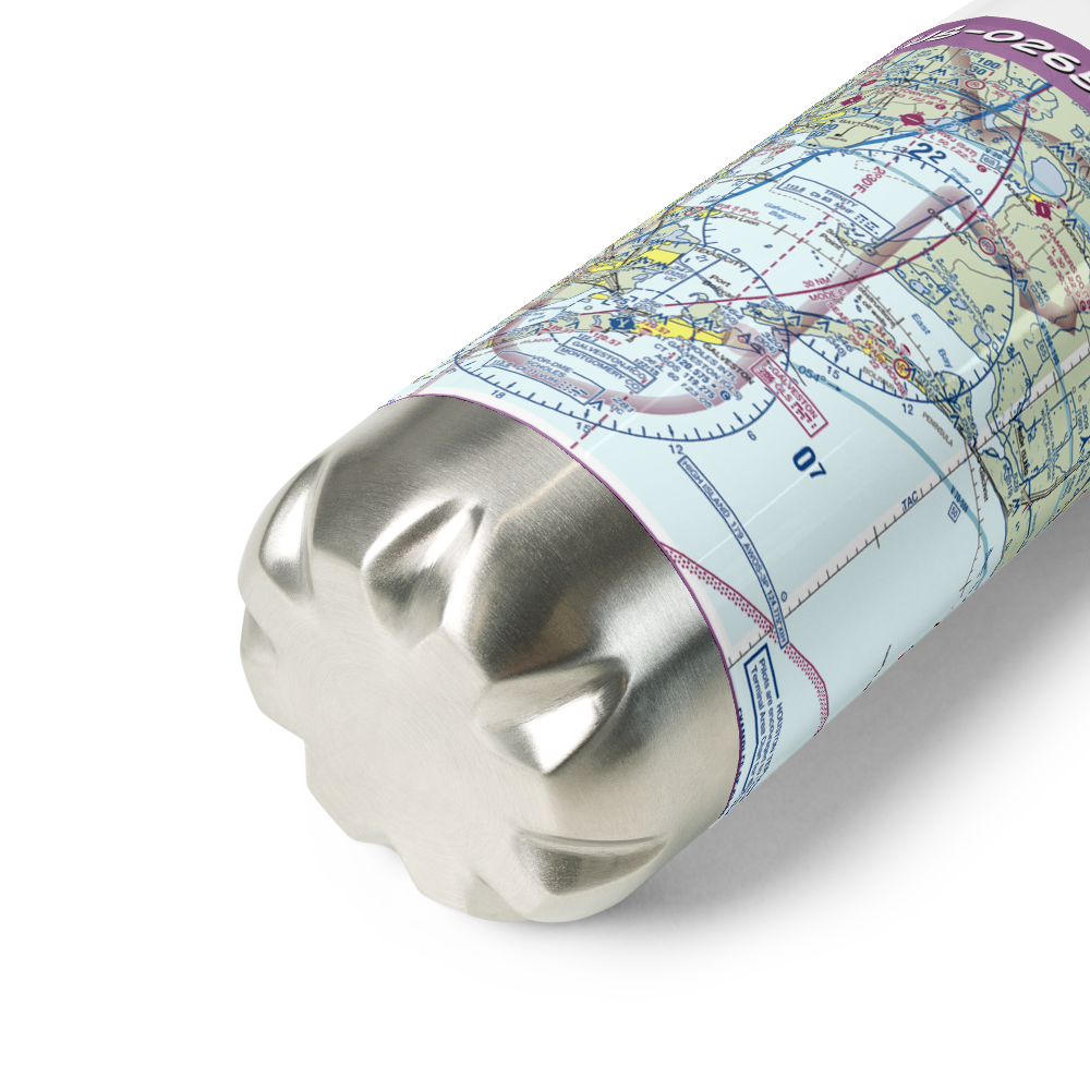 Tiki Island (US-0265) VFR Sectional Water Bottle 