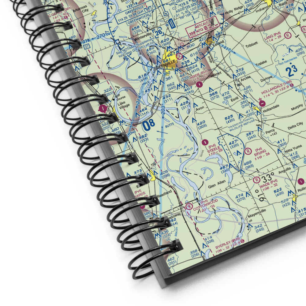 Tapley Airport (1MS0) VFR Sectional Notebook 