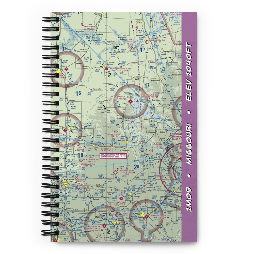 Eagle's Point & Red Barn Village Airpark (1MO9) VFR Sectional Notebook 