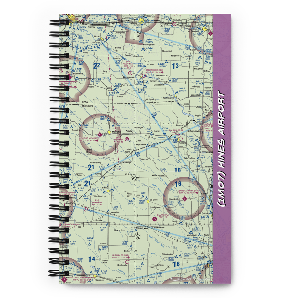 Hines Airport (1MO7) VFR Sectional Notebook 