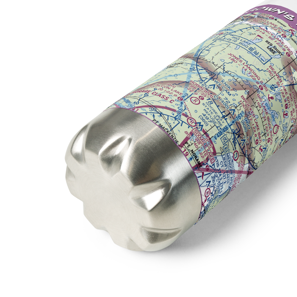 Brown's Homestead Airport (95AK) VFR Sectional Water Bottle 