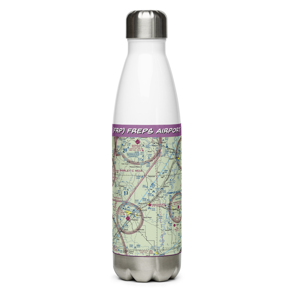 Freps Airport (FRP) VFR Sectional Water Bottle 