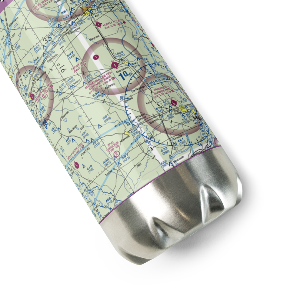 Aubry Field (AUBRY) VFR Sectional Water Bottle 