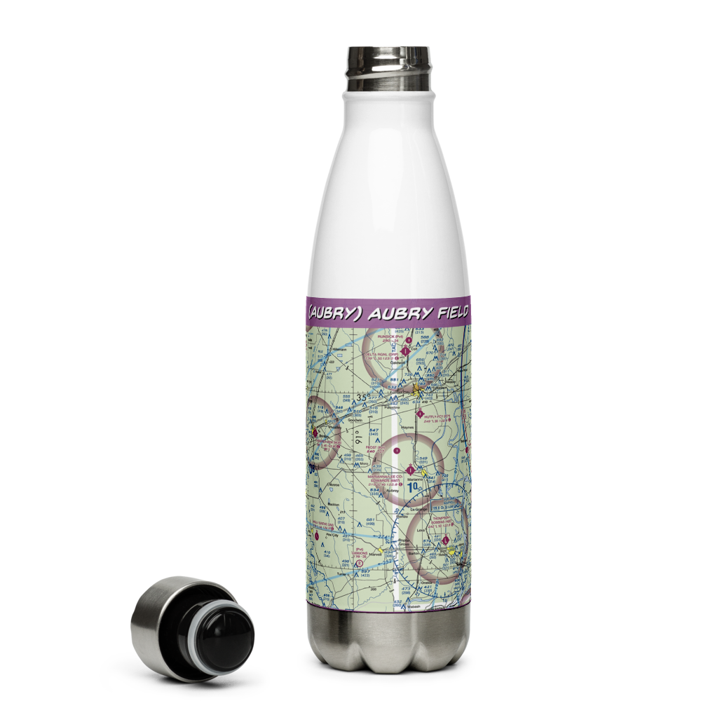 Aubry Field (AUBRY) VFR Sectional Water Bottle 
