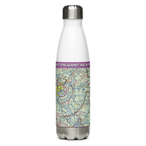 Enlgand ag strip (5MZ) VFR Sectional Water Bottle