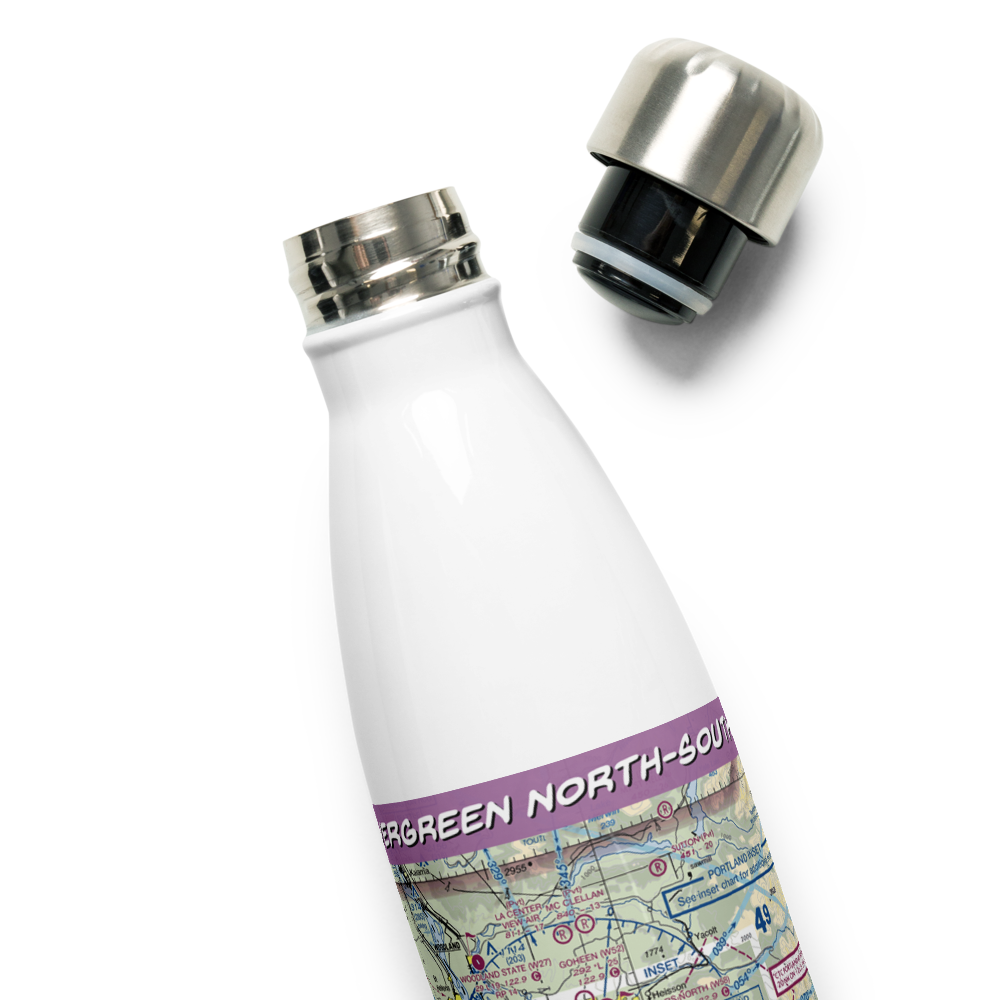 Evergreen North-South Airpark (WA81) VFR Sectional Water Bottle 
