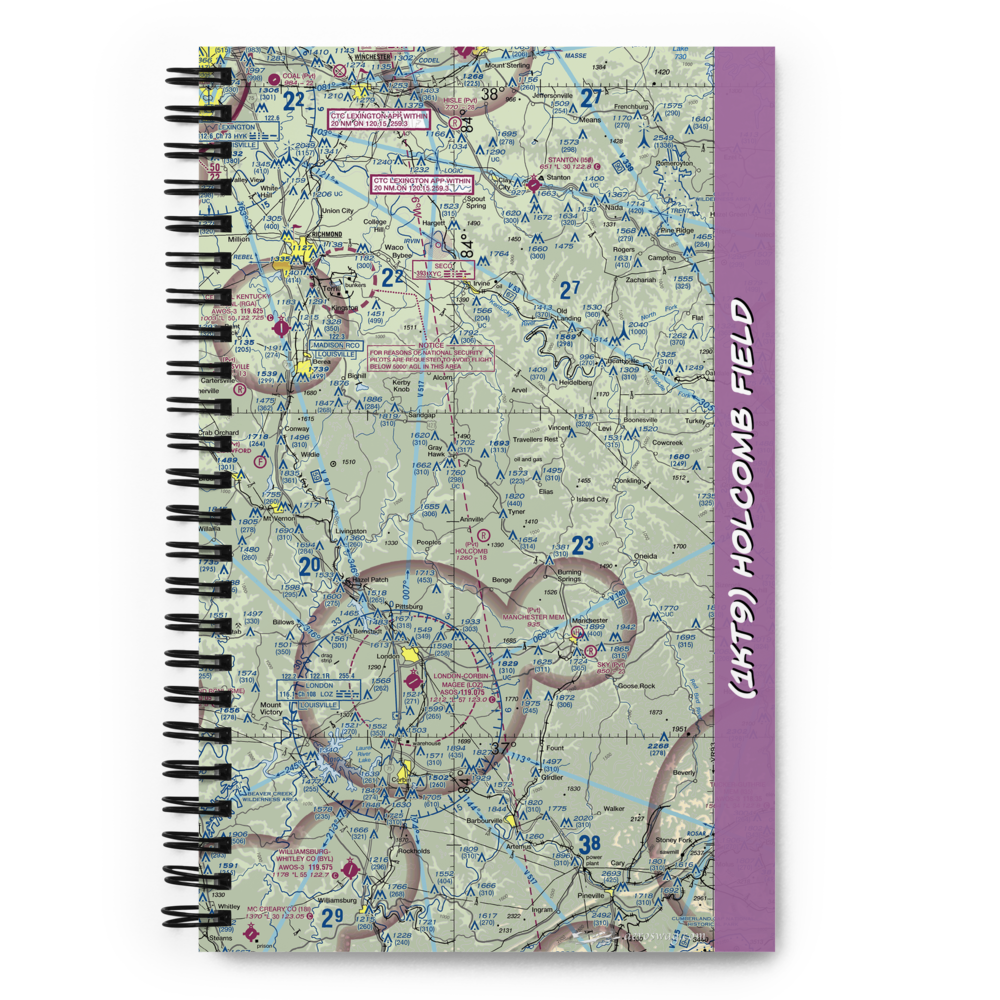 Holcomb Field (1KT9) VFR Sectional Notebook 