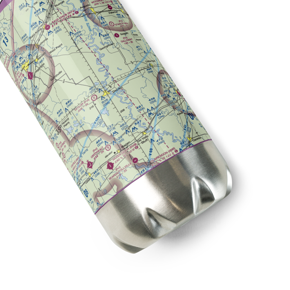 Bells Field (BELLS) VFR Sectional Water Bottle 
