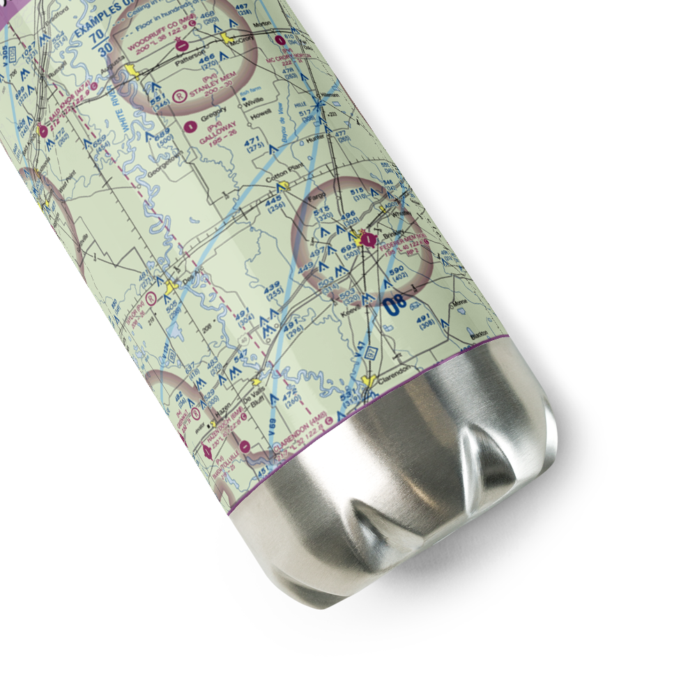 Stans Field (STANS) VFR Sectional Water Bottle 
