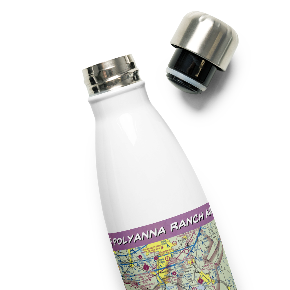 Polyanna Ranch Airport (4TE1) VFR Sectional Water Bottle 