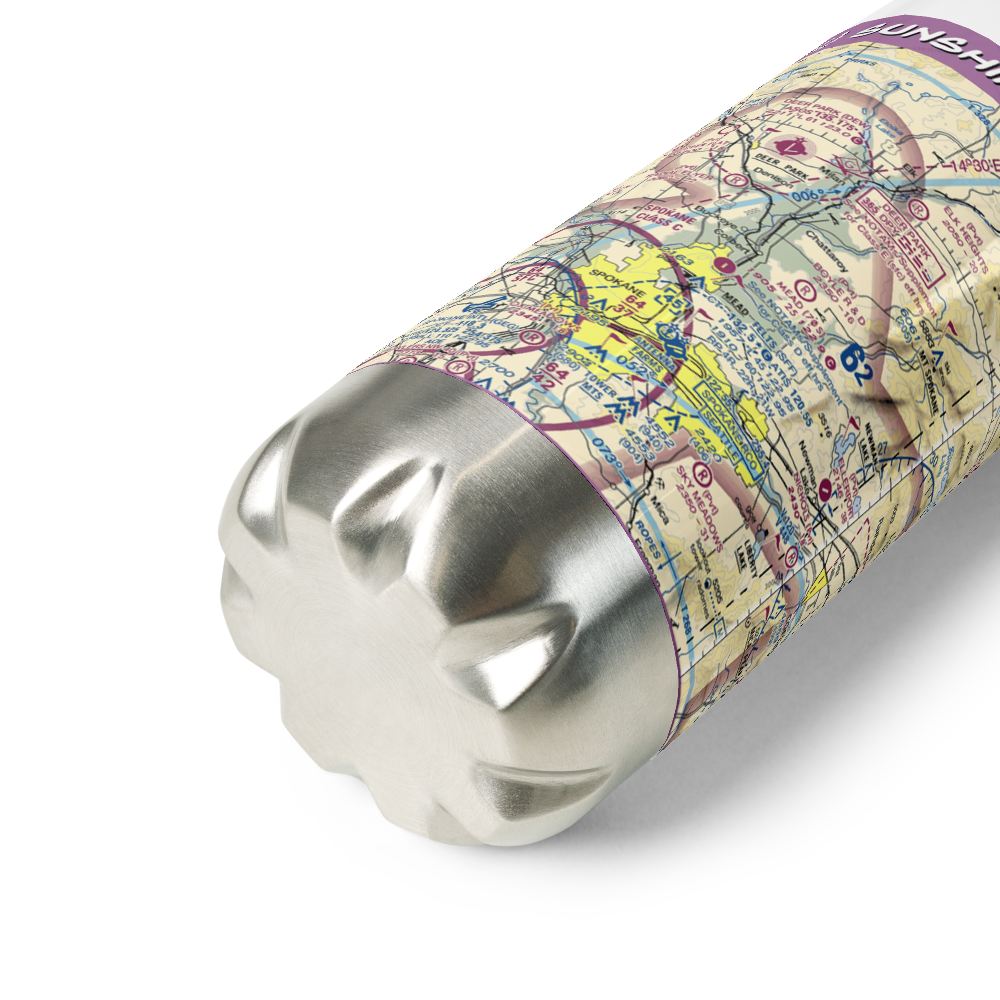 Sunshine Acres Airport (WA21) VFR Sectional Water Bottle 
