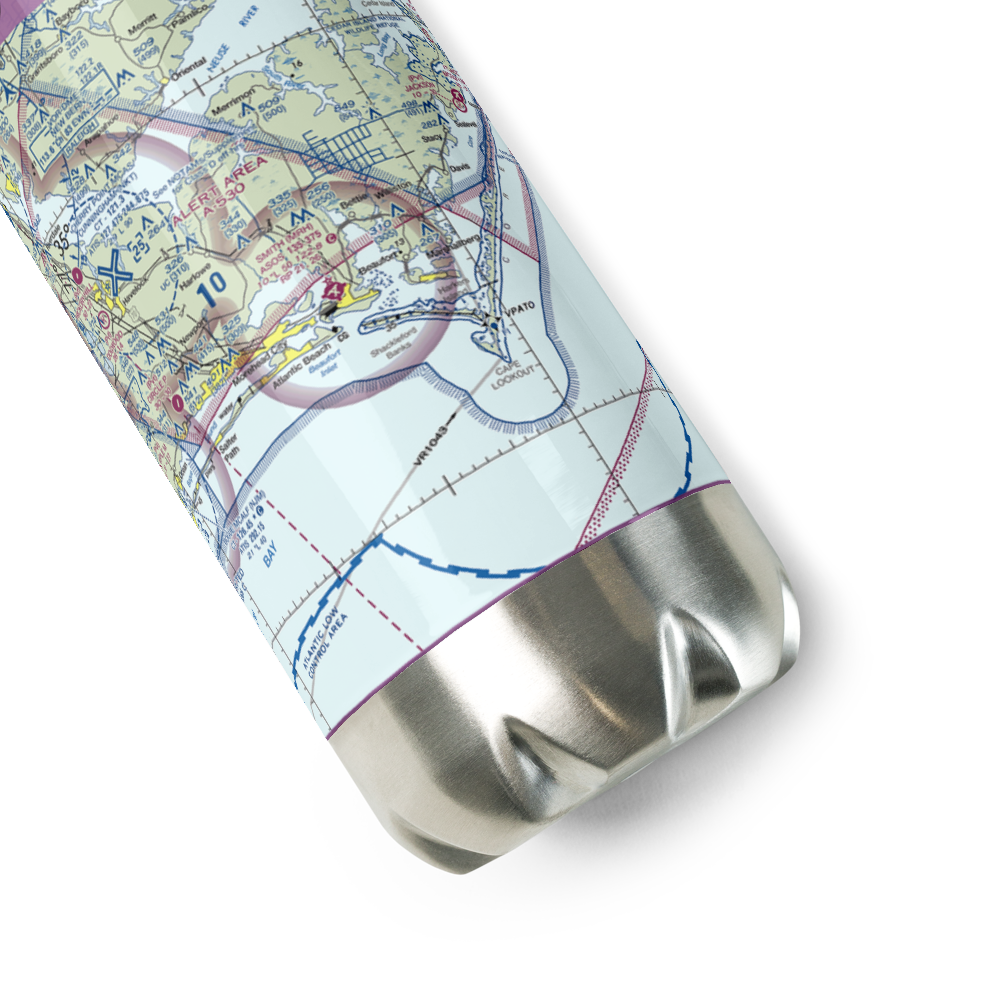 Dead Cow Field (05NC) VFR Sectional Water Bottle 