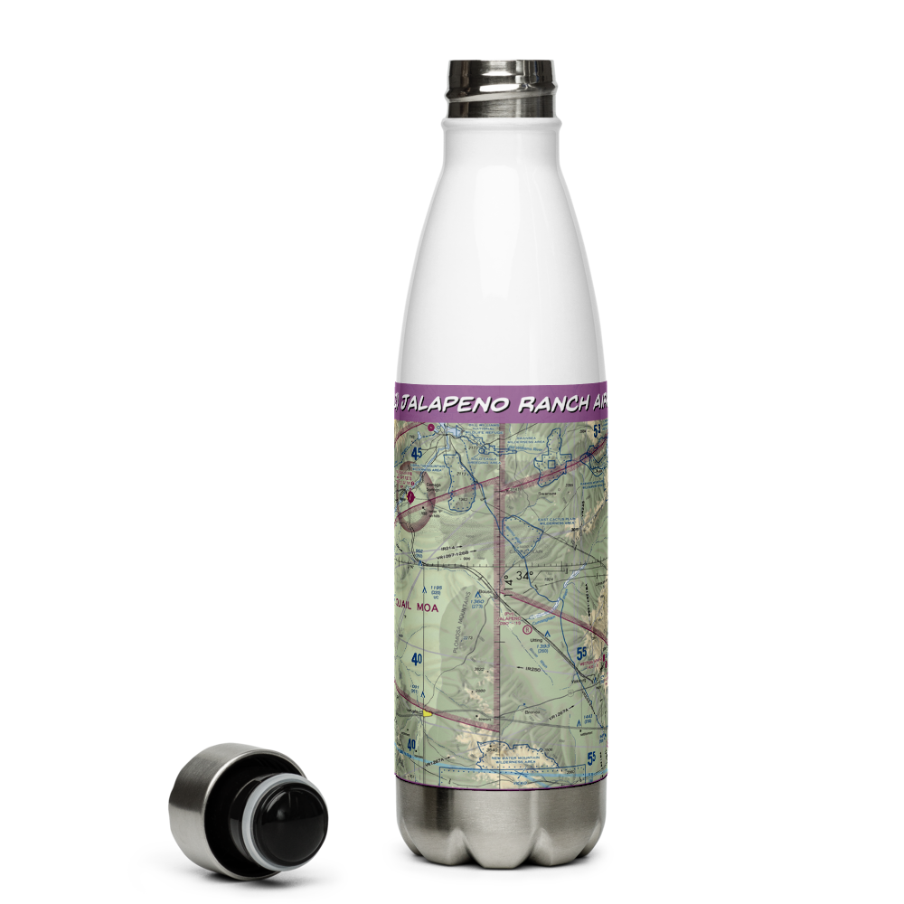 Jalapeno Ranch Airport (62AZ) VFR Sectional Water Bottle 