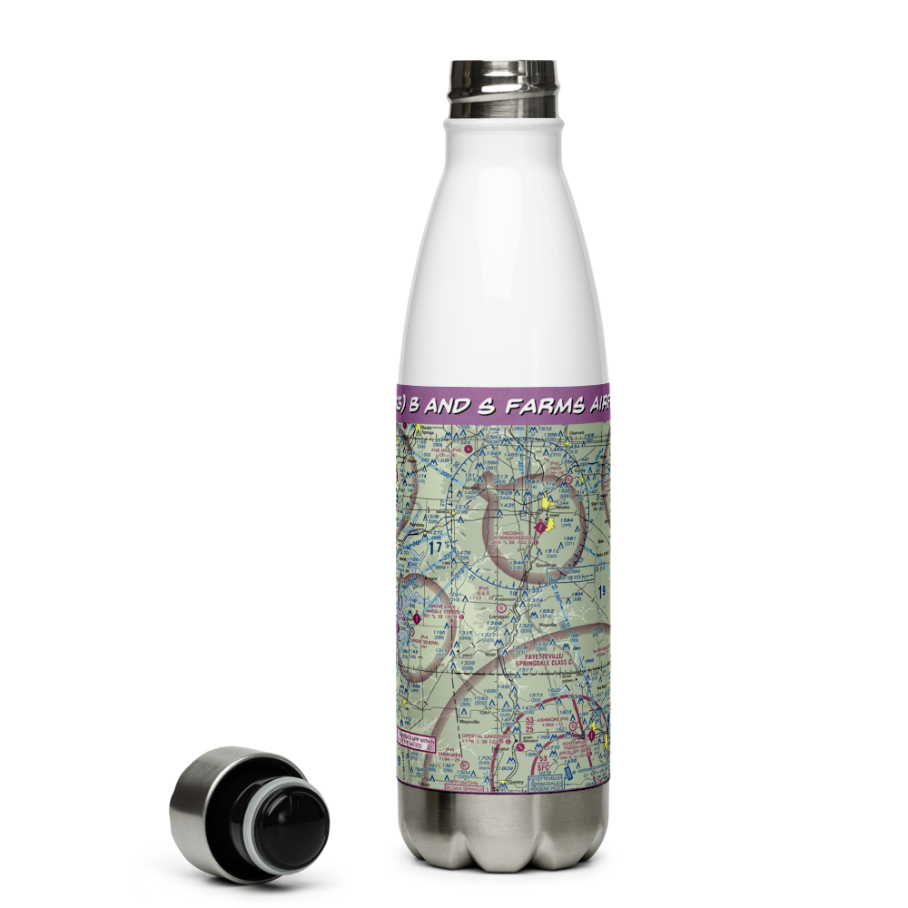 B and S Farms Airfield (MO13) VFR Sectional Water Bottle 
