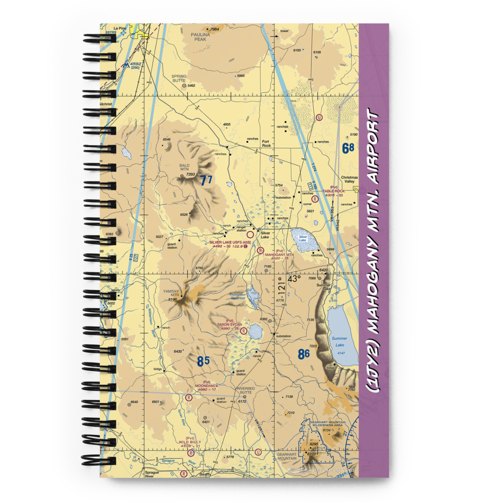 Mahogany Mtn. Airport (1JY2) VFR Sectional Notebook 